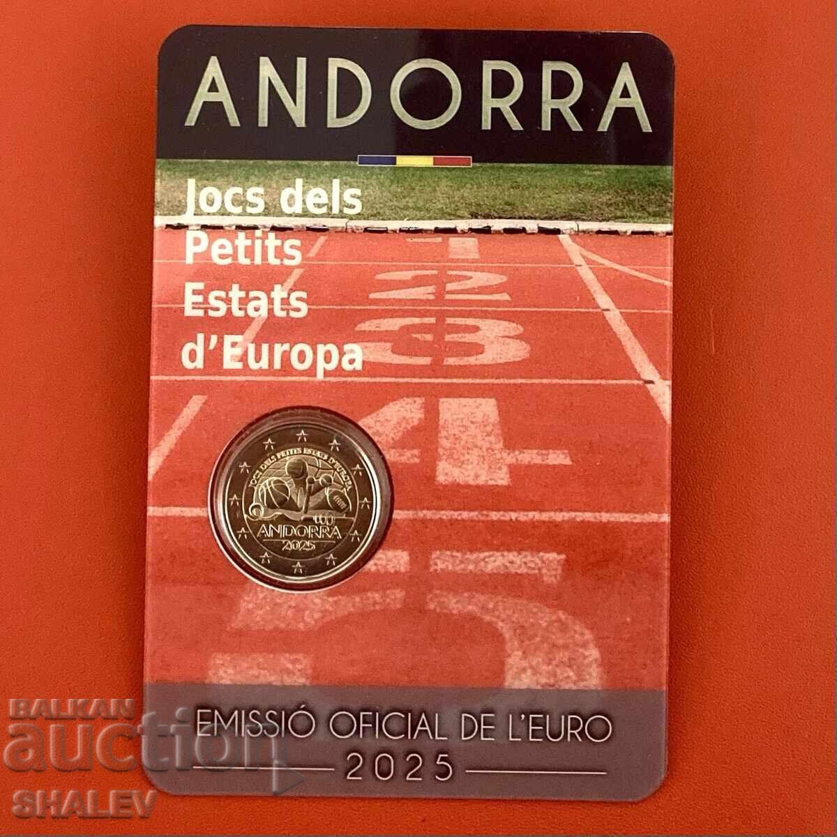 2 Euro 2025 Andorra /Andora "Jocuri ale țărilor mici" (1) 2 euro - 6