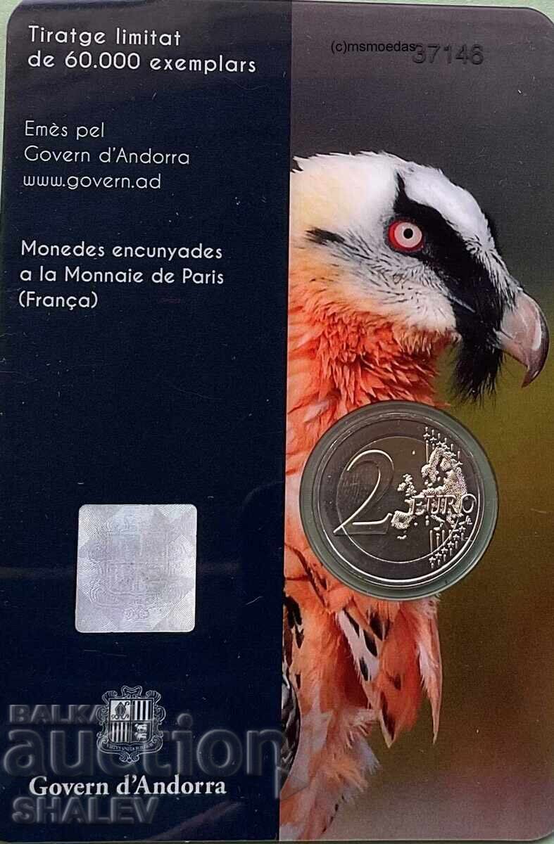 Livrarea 2 Euro 2025 Andorra / Andora "Vultur pleșuv" (2) Unc (2 euro)