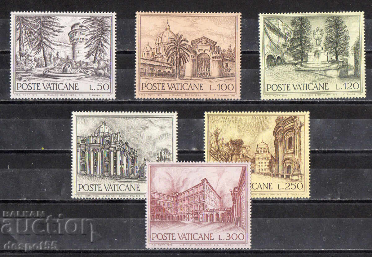 1976. Βατικανό. Κτίρια και σιντριβάνια