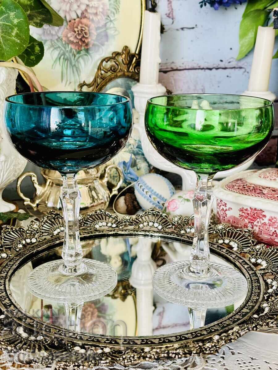 Elegant vintage set of 6 crystal glasses with price € 144.00 | 281.64 BGN