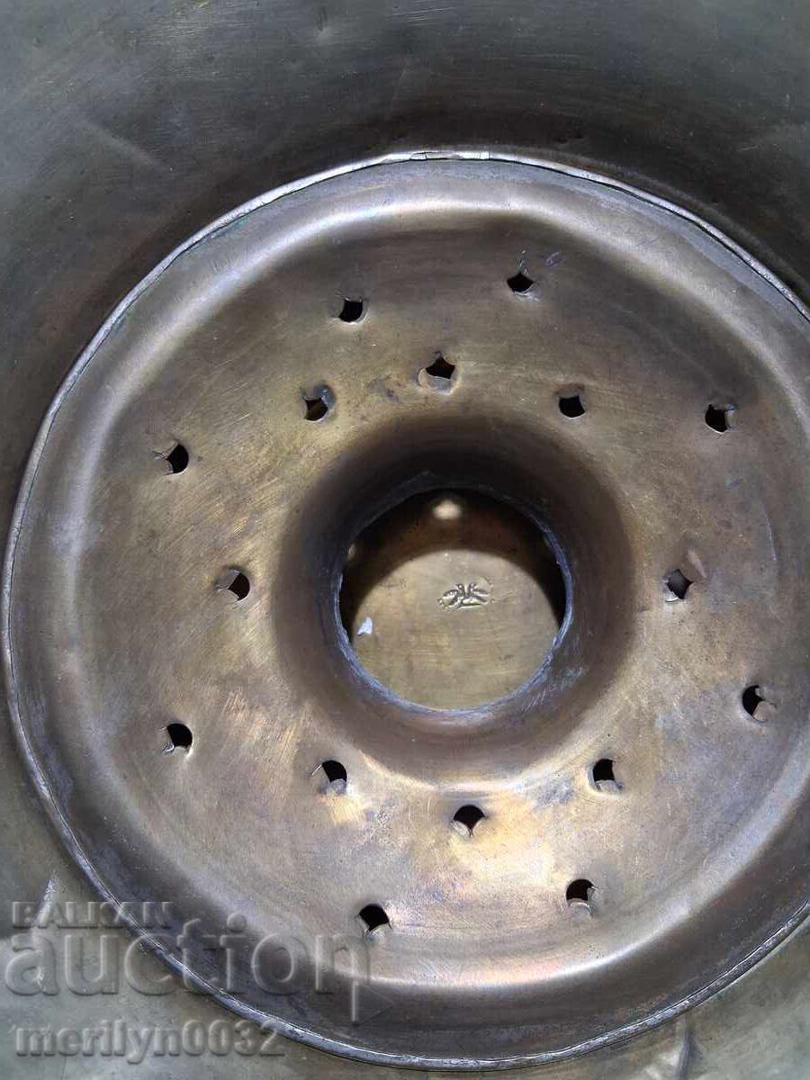 Ottoman pitcher basin stand brass copper - 6