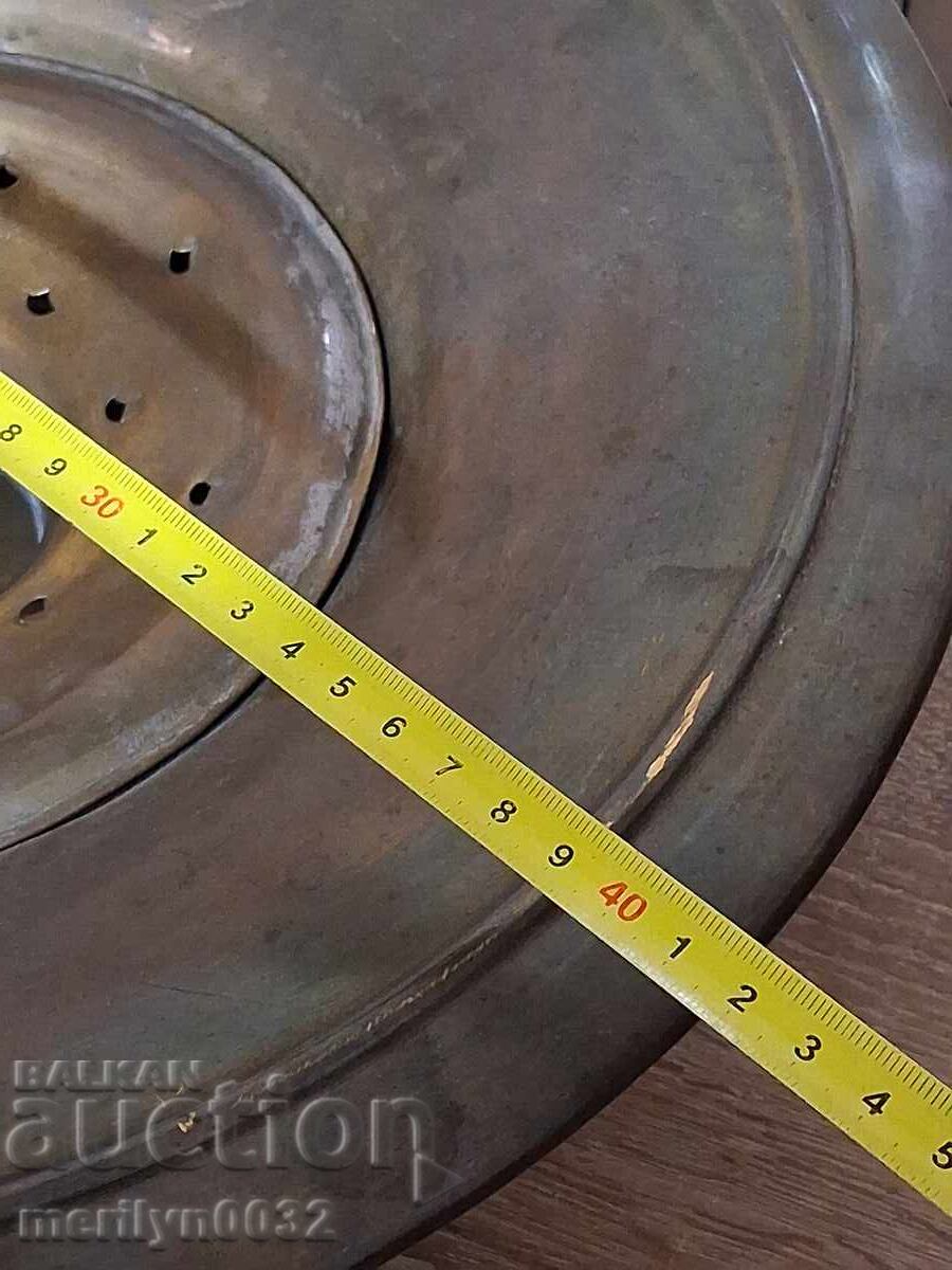 Ottoman pitcher basin stand brass copper - 7