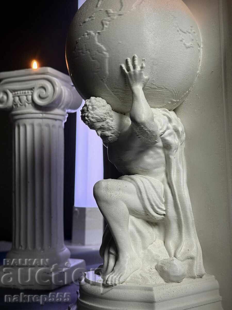 Άγαλμα, ειδώλιο "ΗΡΑΚΛΗΣ" – 34 εκ. (ΣΥΝΘΕΤΙΚΟ ΜΑΡΜΑΡΟ) - 5