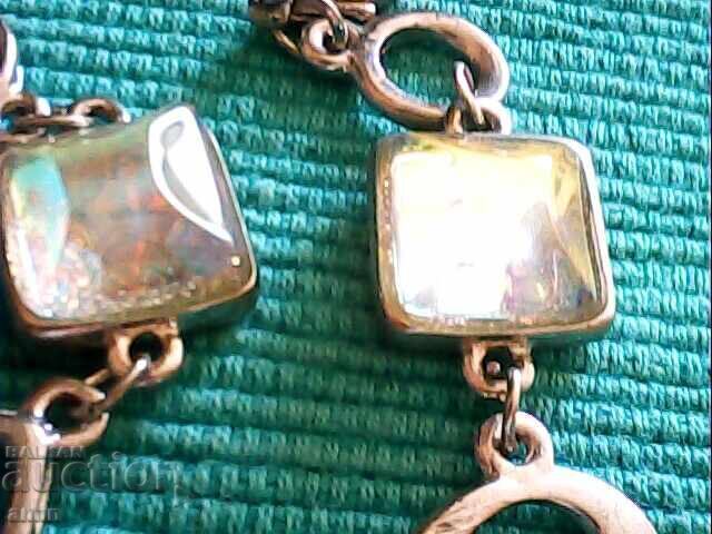 Auction  Beautiful old Chloe bracelet and natural stone bracelet