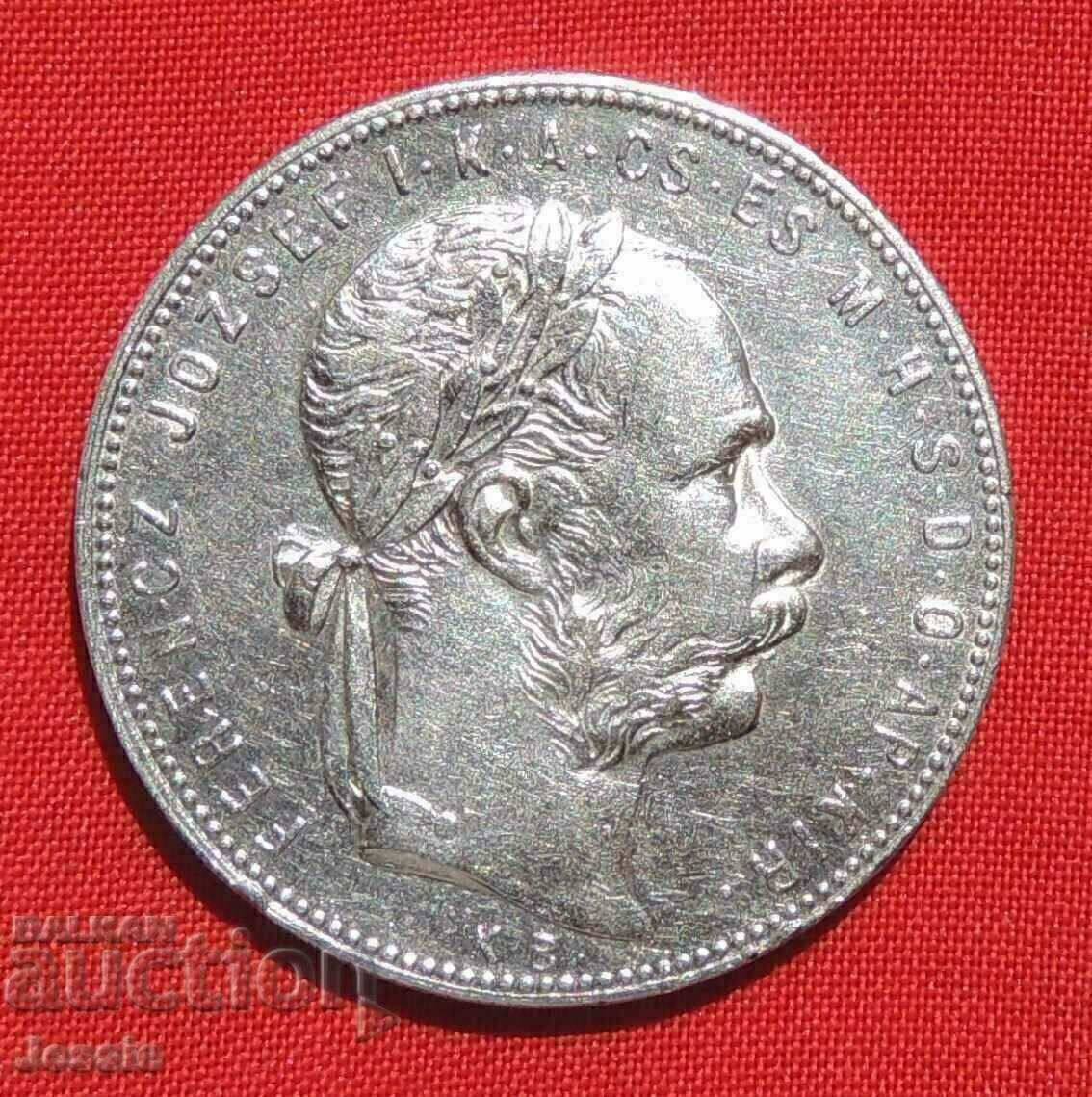 1 forint 1880 KB Hungary silver with price € 40.85 | 79.90 BGN