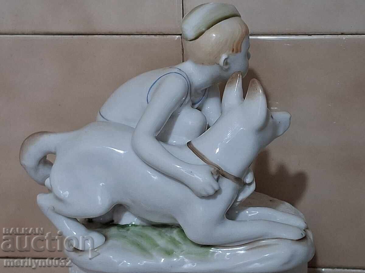 Livrarea Figurina Micul grănicer statuetă porțelan LFG URSS