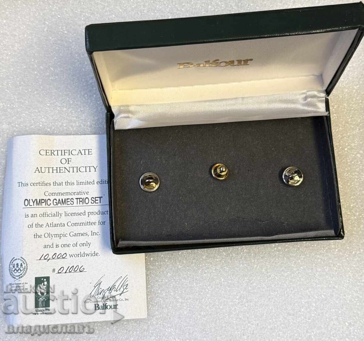 Аукцион сет олимпийски значки Атланта 96 - лимитирана серия