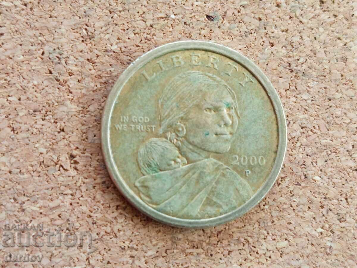 САЩ, един долар 2000 г. с цена € 1.90 | 3.72 лв. САЩ, един долар 2000 г. с цена € 1.90 | 3.72 лв.