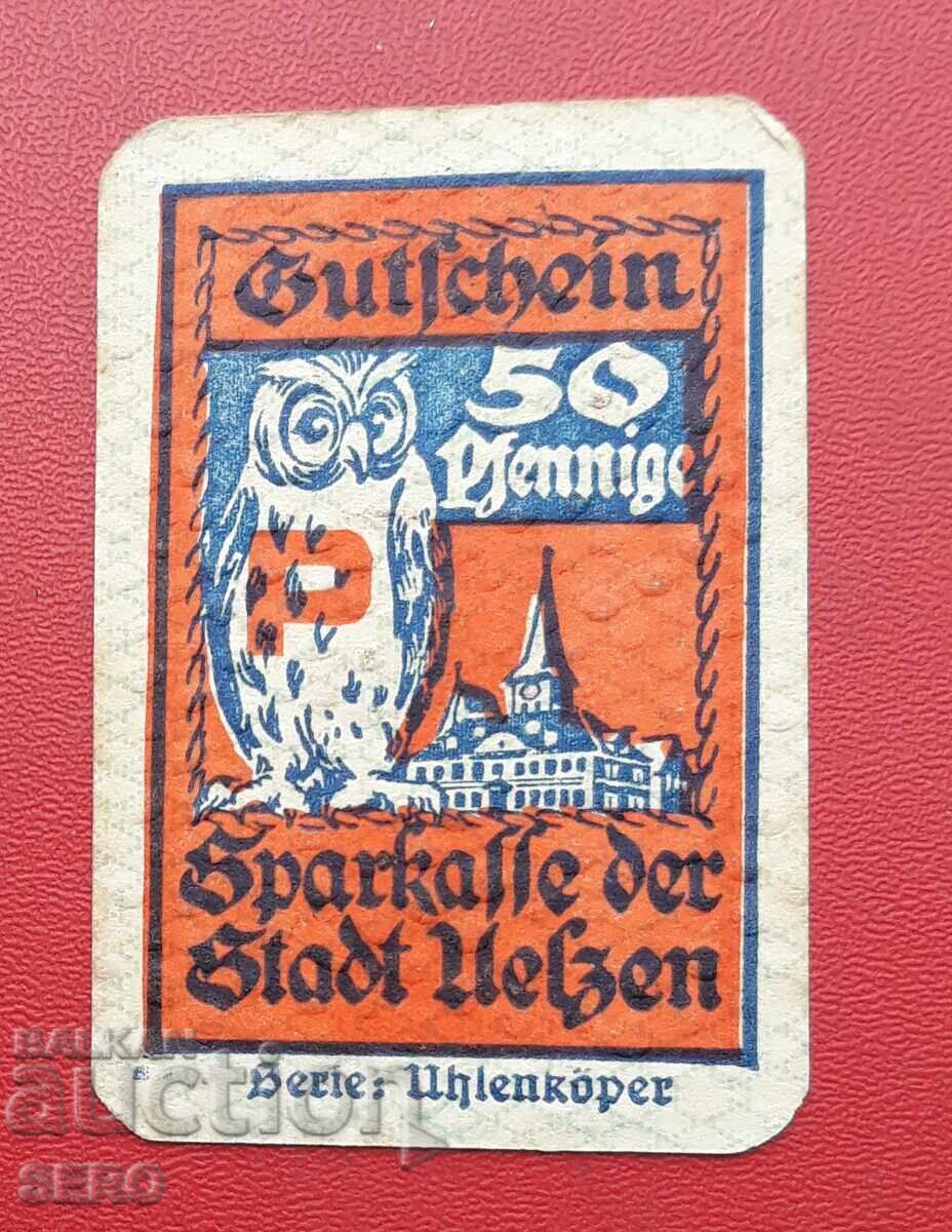 Bancnota-Germania-Saxonia-Ilzen-50 pfennig 1922