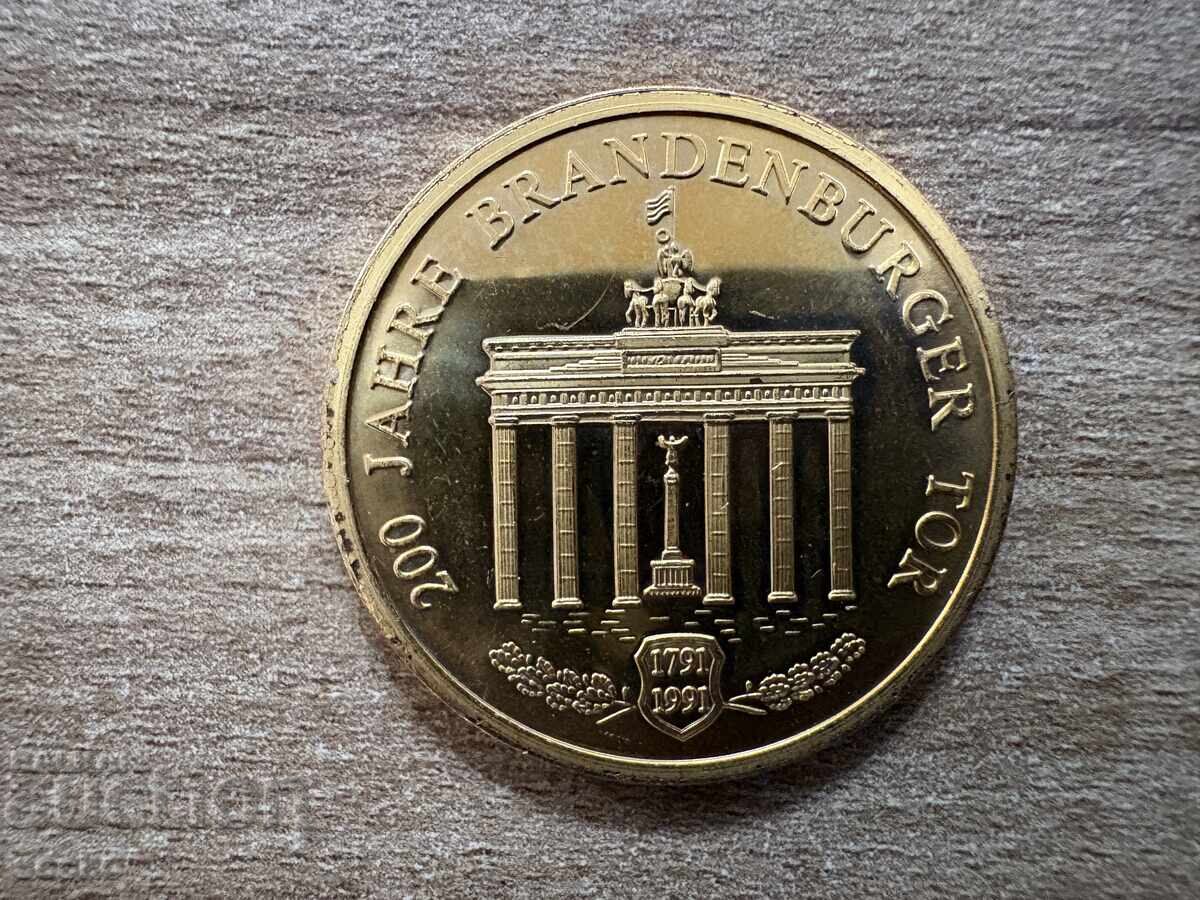 Γερμανία - Πλακέτα - Πύλη του Βρανδεμβούργου 200 Χρόνια