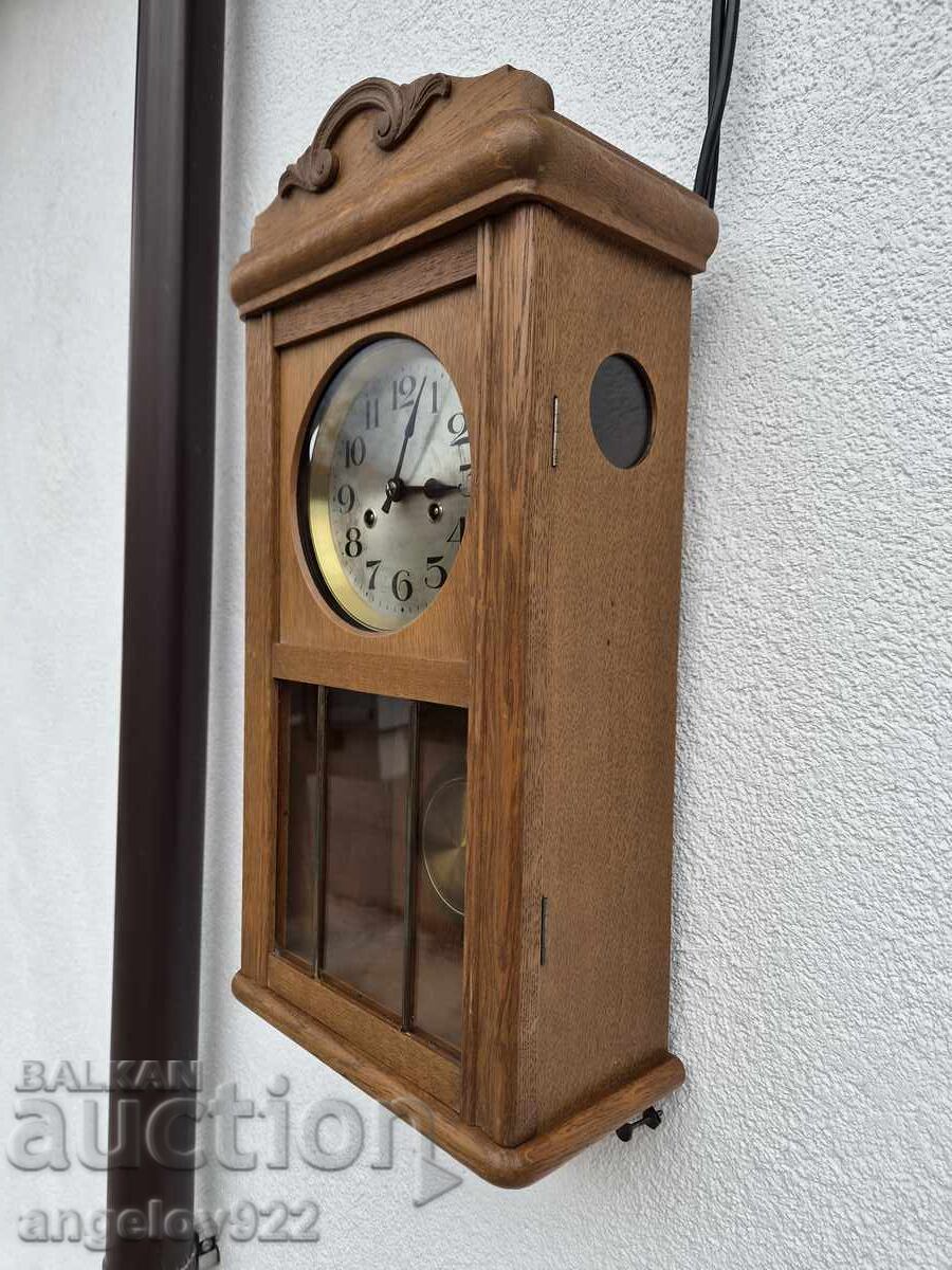 Γερμανικό ρολόι τοίχου Hamburg American ΛΕΙΤΟΥΡΓΙΚΟ - 6