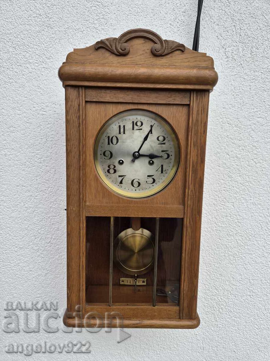 Γερμανικό ρολόι τοίχου Hamburg American ΛΕΙΤΟΥΡΓΙΚΟ