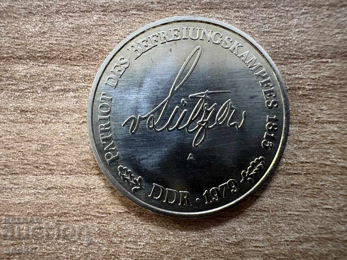 GDR - Plaket - Adolf Fraĭkher fon Lyuttsov