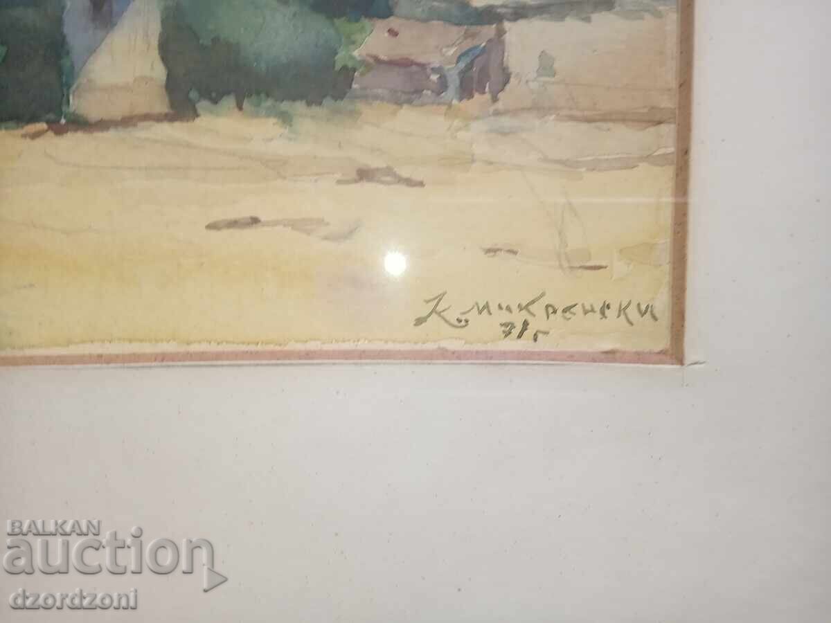 Ακουαρέλα του Κωνσταντίνου Μικρένσκι με τιμή € 300.00 | 586.75 BGN Ακουαρέλα του Κωνσταντίνου Μικρένσκι με τιμή € 300.00 | 586.75 BGN