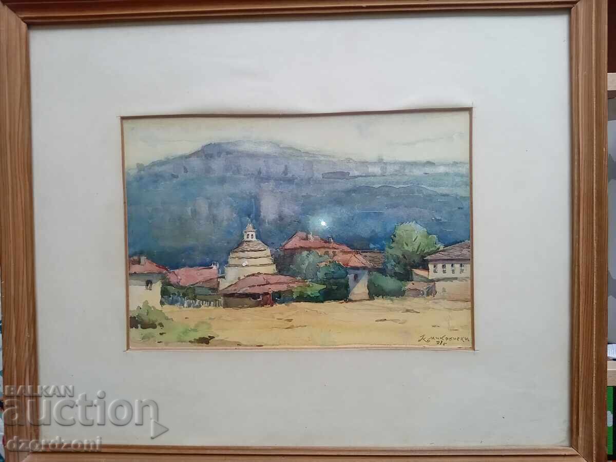 Acuarelă de Constantin Mikrenski