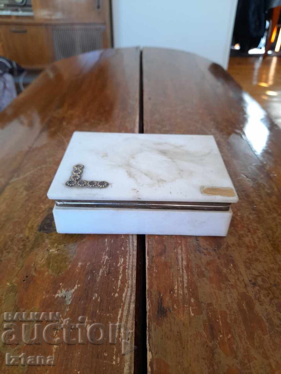 Old marble jewelry box Old marble jewelry box