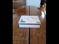 Old marble jewelry box