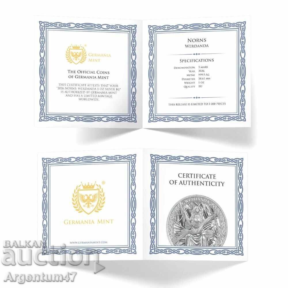 Аукцион СРЕБРО 1 OZ 2026 НОРН - ВЕРДАНДА