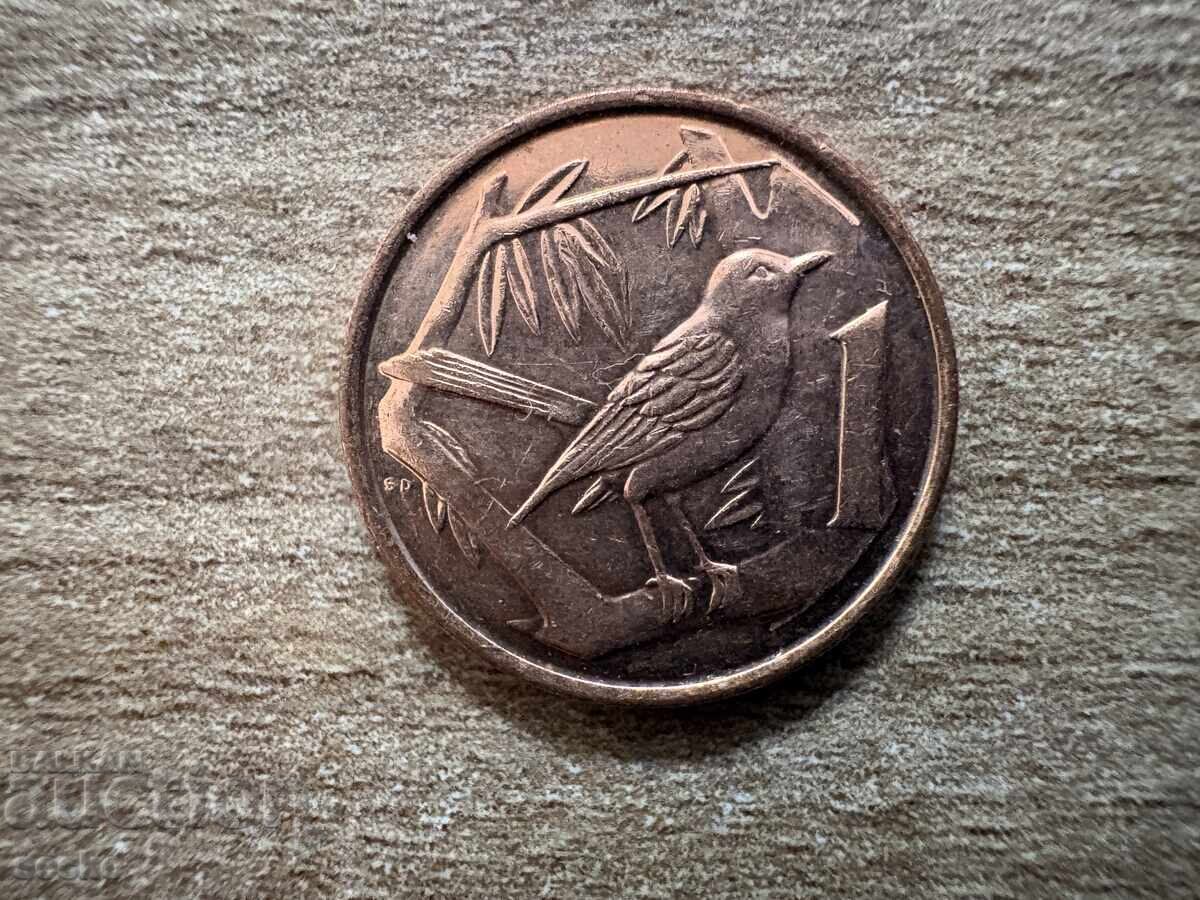 Cayman Islands - 1 Cent (2017)