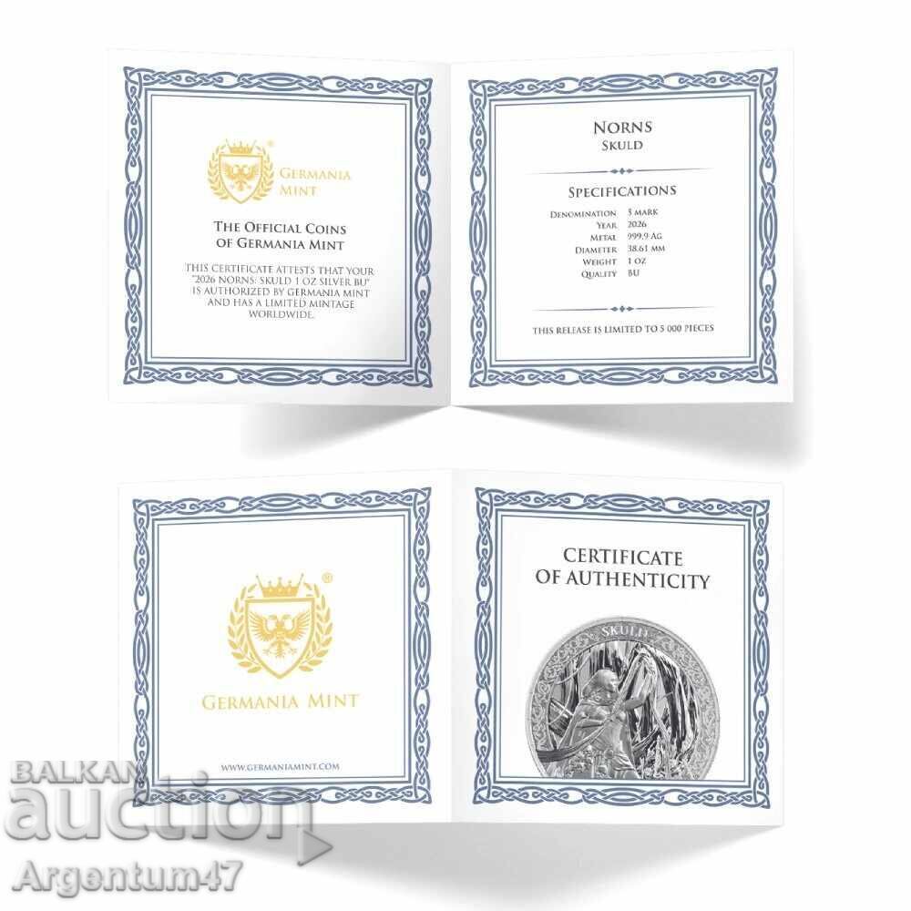 Licitație ARGINT 1 OZ 2026 NORN - SKULD