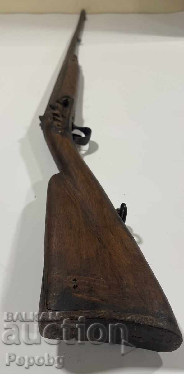 Licitație Veche pușcă cu cremene/capsulă Licitație Veche pușcă cu cremene/capsulă