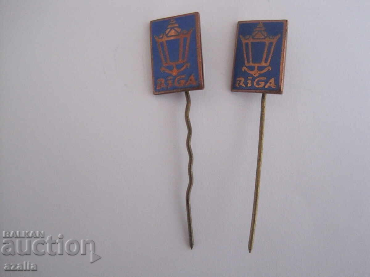 2 Badges RIGA - Latvia with price € 1.40 | 2.74 BGN