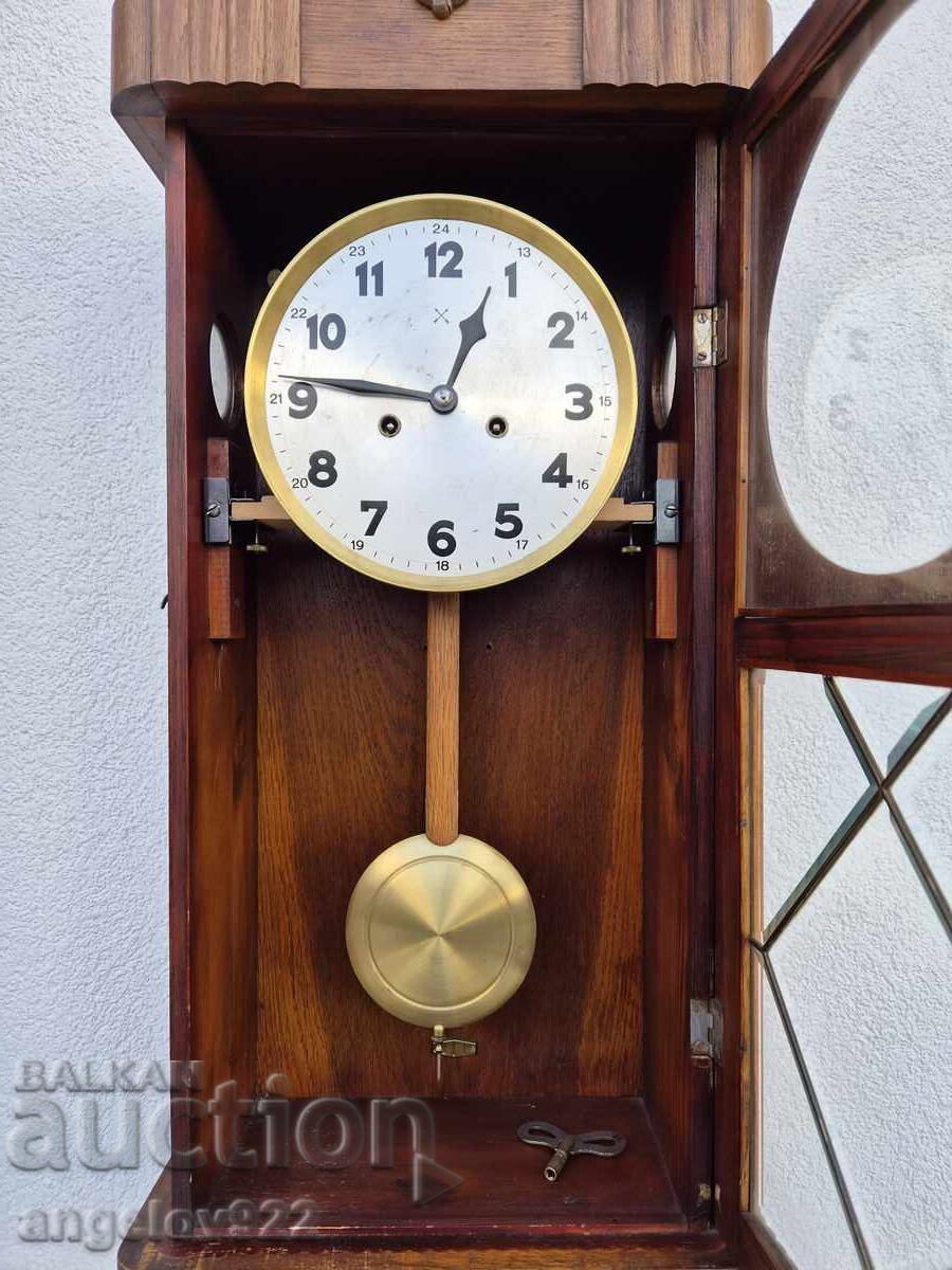 Auction German Wall Clock Hamburg American WORKING Auction German Wall Clock Hamburg American WORKING