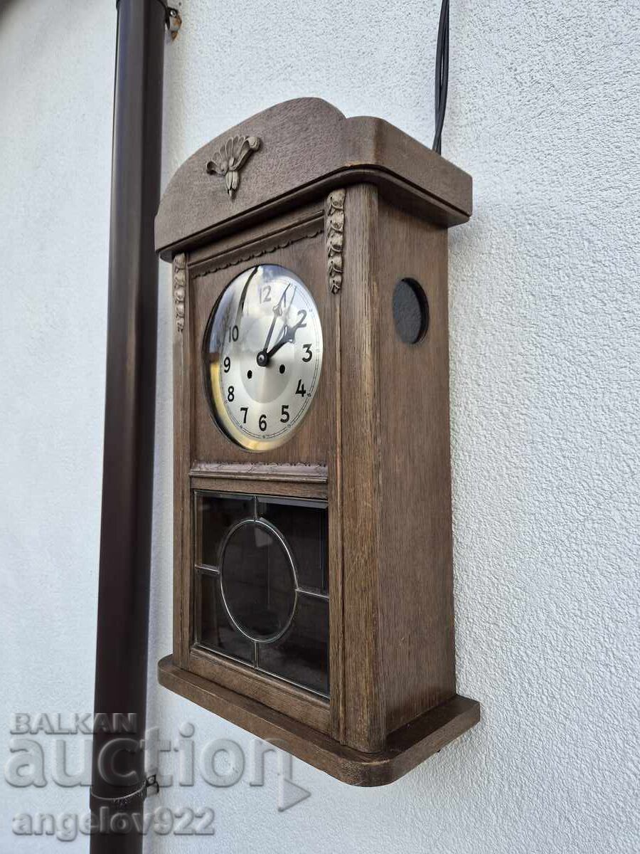 Γερμανικό επιτοίχιο ρολόι BADUF ΛΕΙΤΟΥΡΓΕΙ - 5