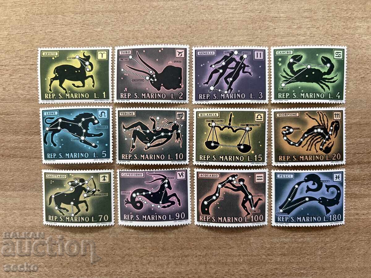 San Marino - Zodiile (1970) MNH