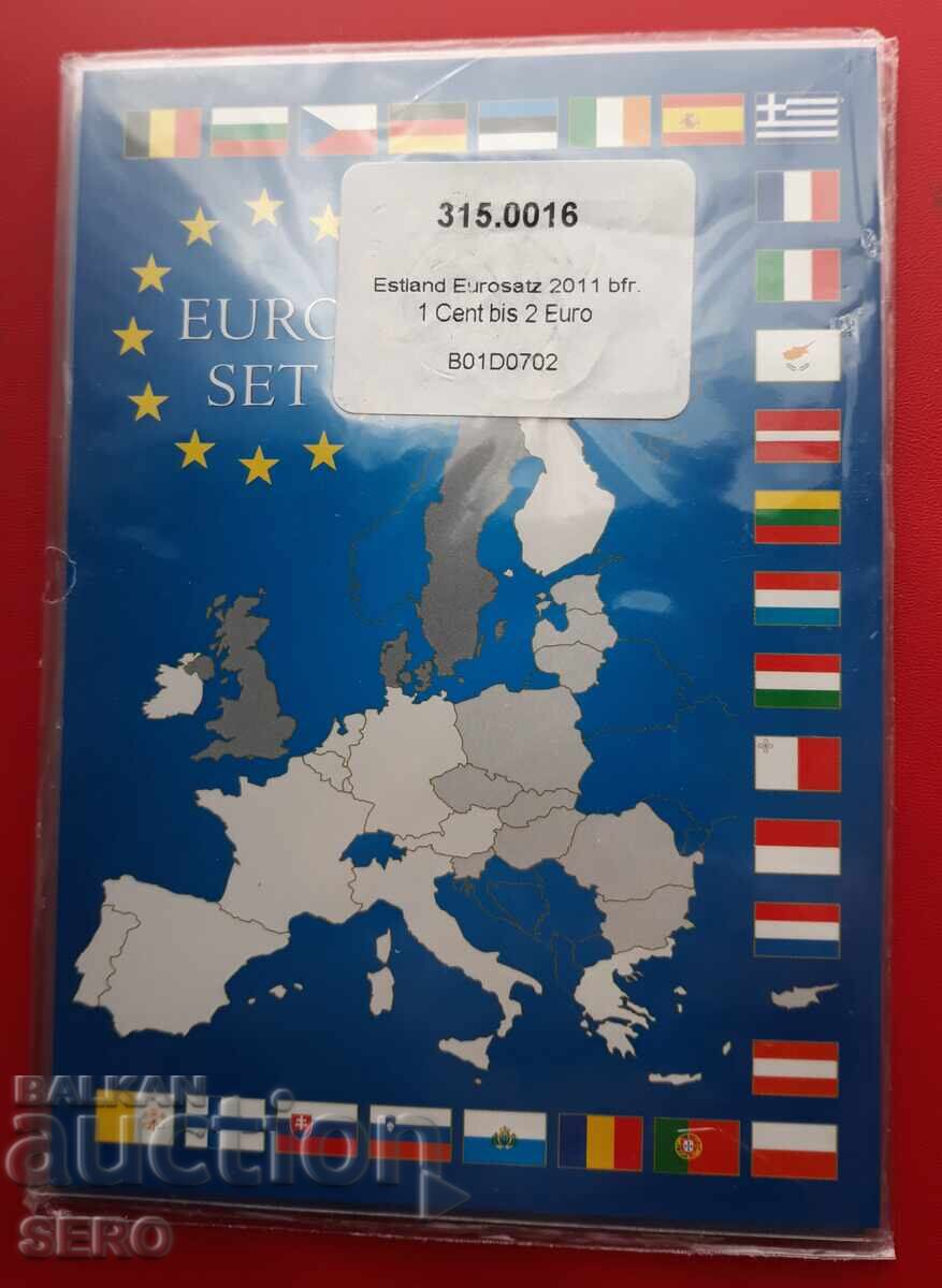 Εσθονία-SET 2011 κερμάτων 8 ευρώ