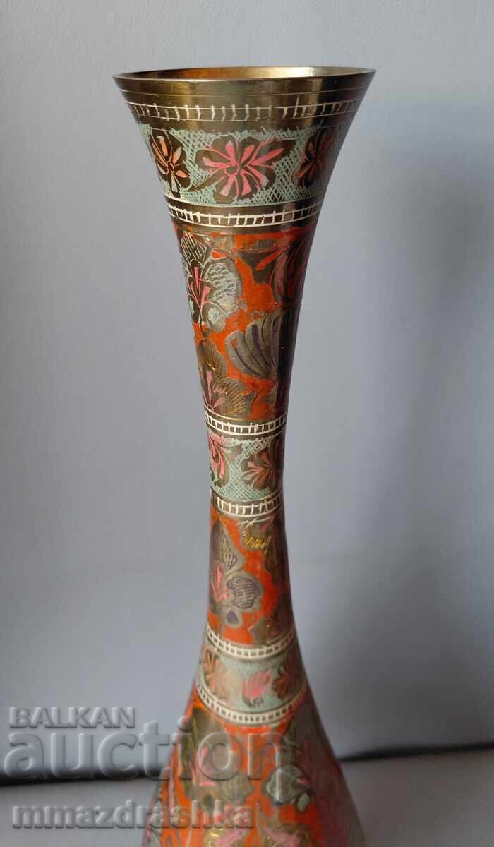 Auction Large brass vase, handmade Auction Large brass vase, handmade