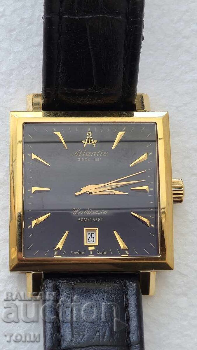 ATLANTIC QUARTZ SWISS MADE RARE WORKS WITHOUT WARRANTY BZC !!