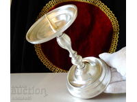 Βικτωριανό κασσίτερο κηροπήγιο 370 γρ