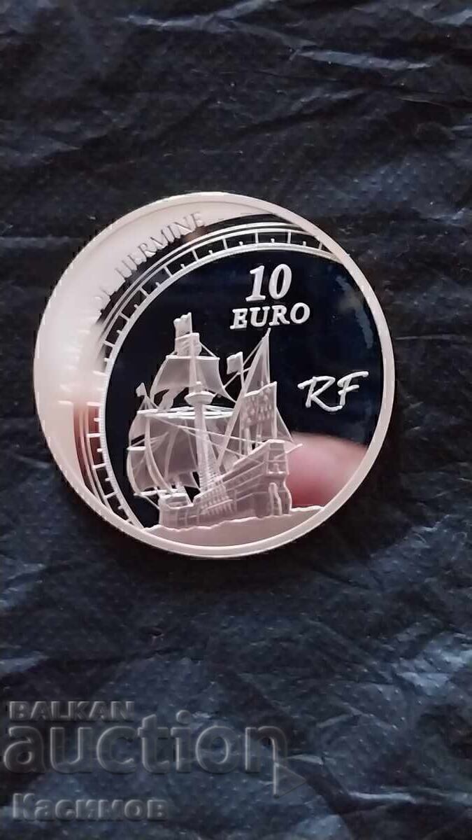 Anniversary Silver Coin from France 10 Euro 2011. UNC