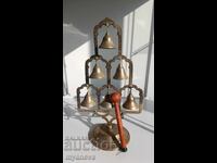 Vintage, месингов , настолен гонг „ дърво на живота “