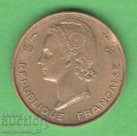 (¯`'•.¸ 5 φράγκα 1956 ΓΑΛΛΙΚΗ ΔΥΤΙΚΗ ΑΦΡΙΚΗ ¸.•'´¯) με τιμή € 3.60 | 7.04 BGN