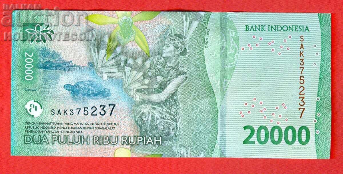 ИНДОНЕЗИЯ INDONESIA 20 000 - 20000 емисия issue 2022