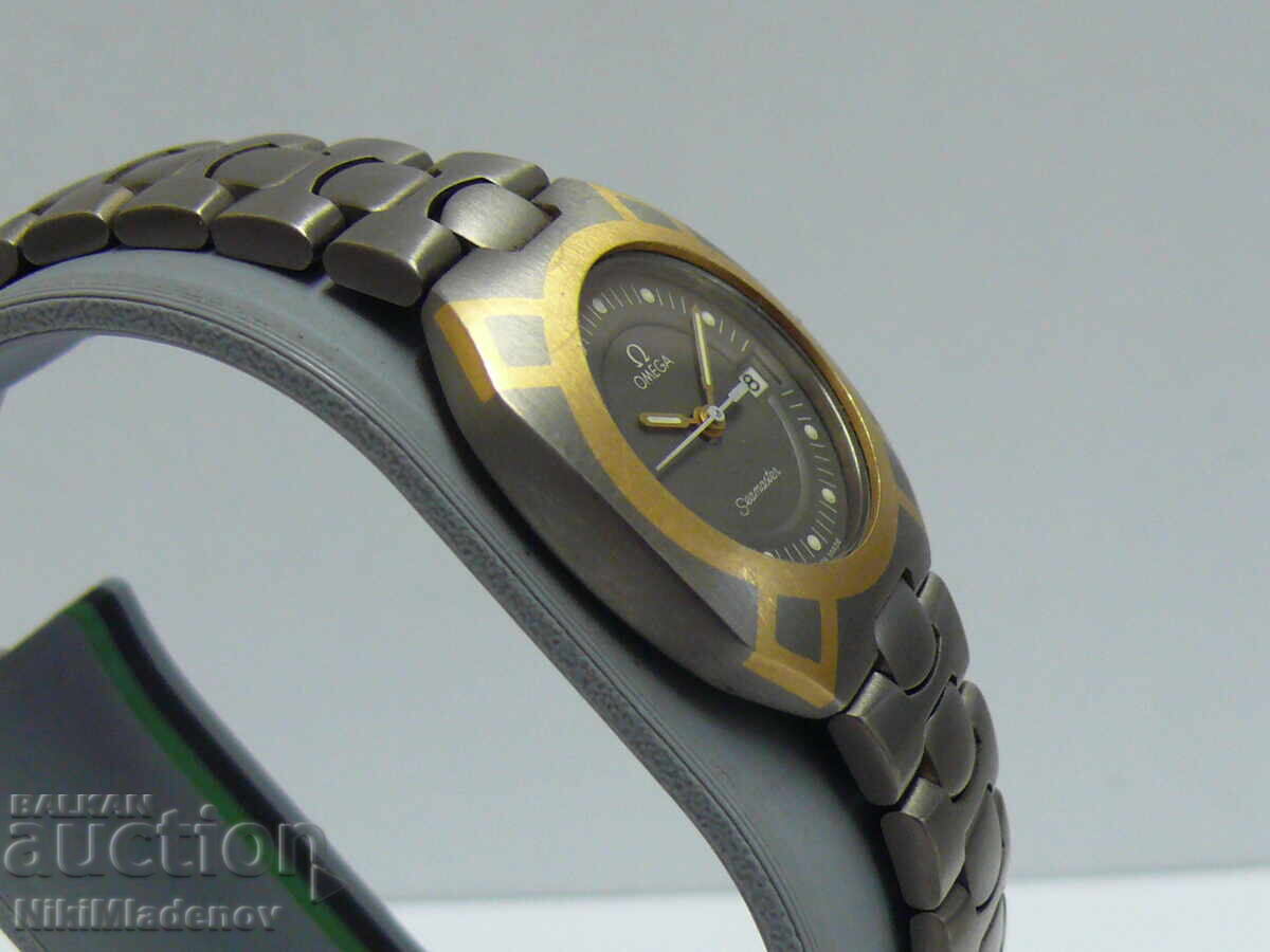 Δημοπρασία OMEGA SEAMASTER TITAN/ZLATO Damski rŭchen chasovnik, samo KASA
