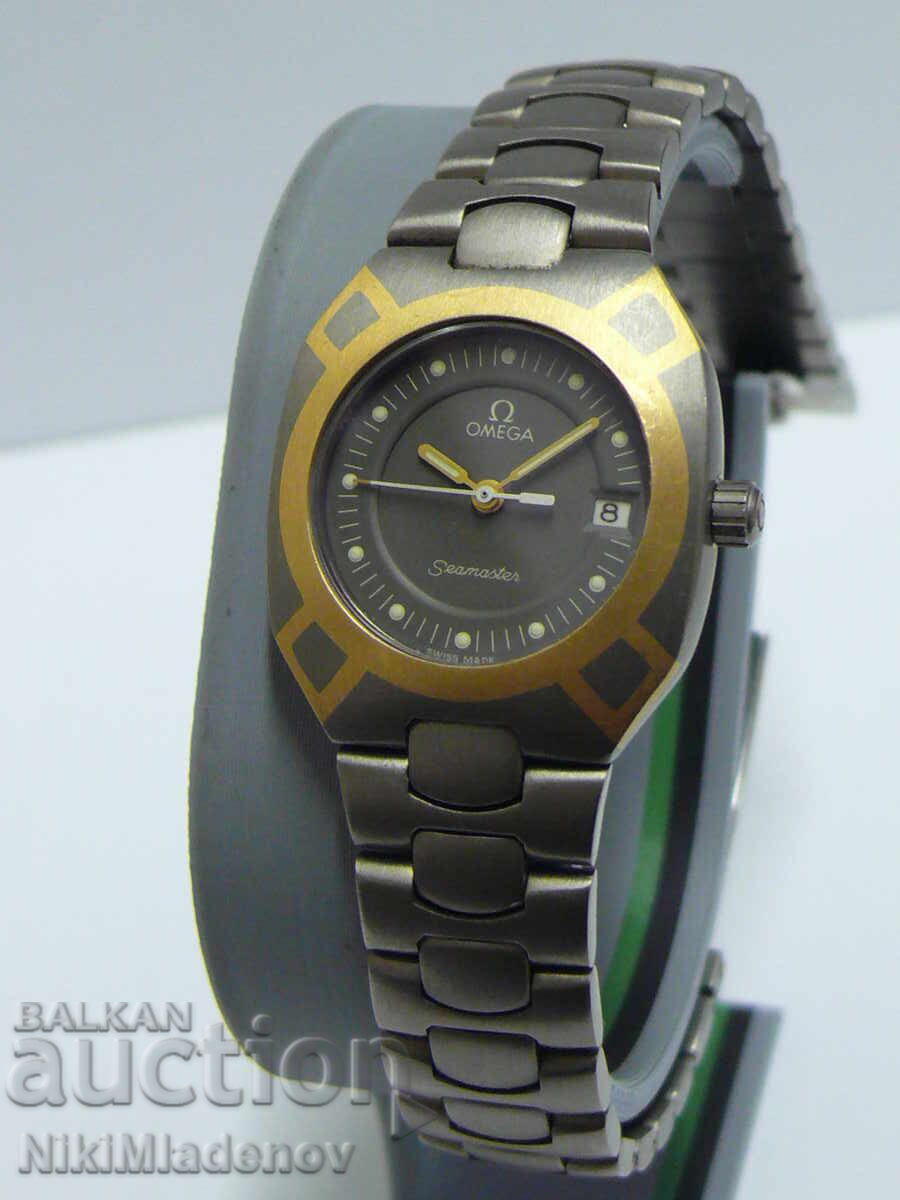 OMEGA SEAMASTER TITAN/ZLATO Damski rŭchen chasovnik, samo KASA