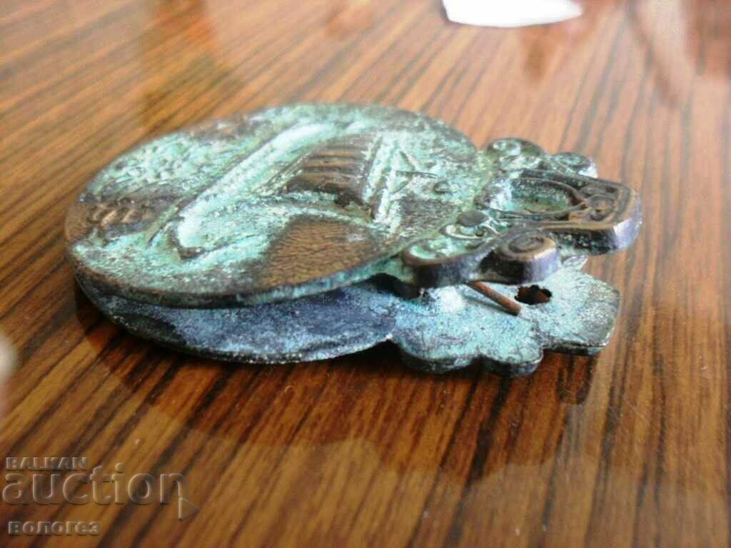 Licitație Vechi clemă de bronz pentru documente - Grecia