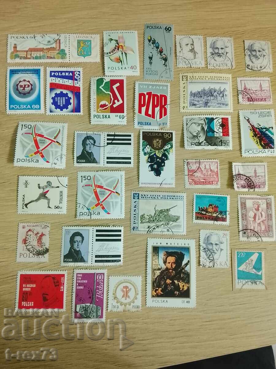 Lot timbre Polonia Lot timbre Polonia