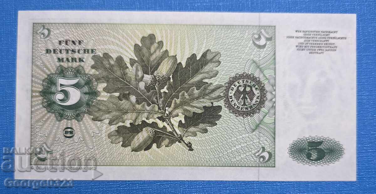 Германия ФРГ 1980 5 марки UNC Нова с цена € 20.00 | 39.12 лв. Германия ФРГ 1980 5 марки UNC Нова с цена € 20.00 | 39.12 лв.