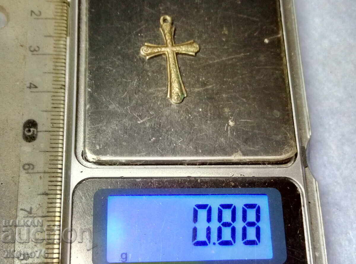 Rusie Țaristă CRUCE DE ARGINT Argint 875 cu ȘTAMPILA MEȘTERULUI - 6