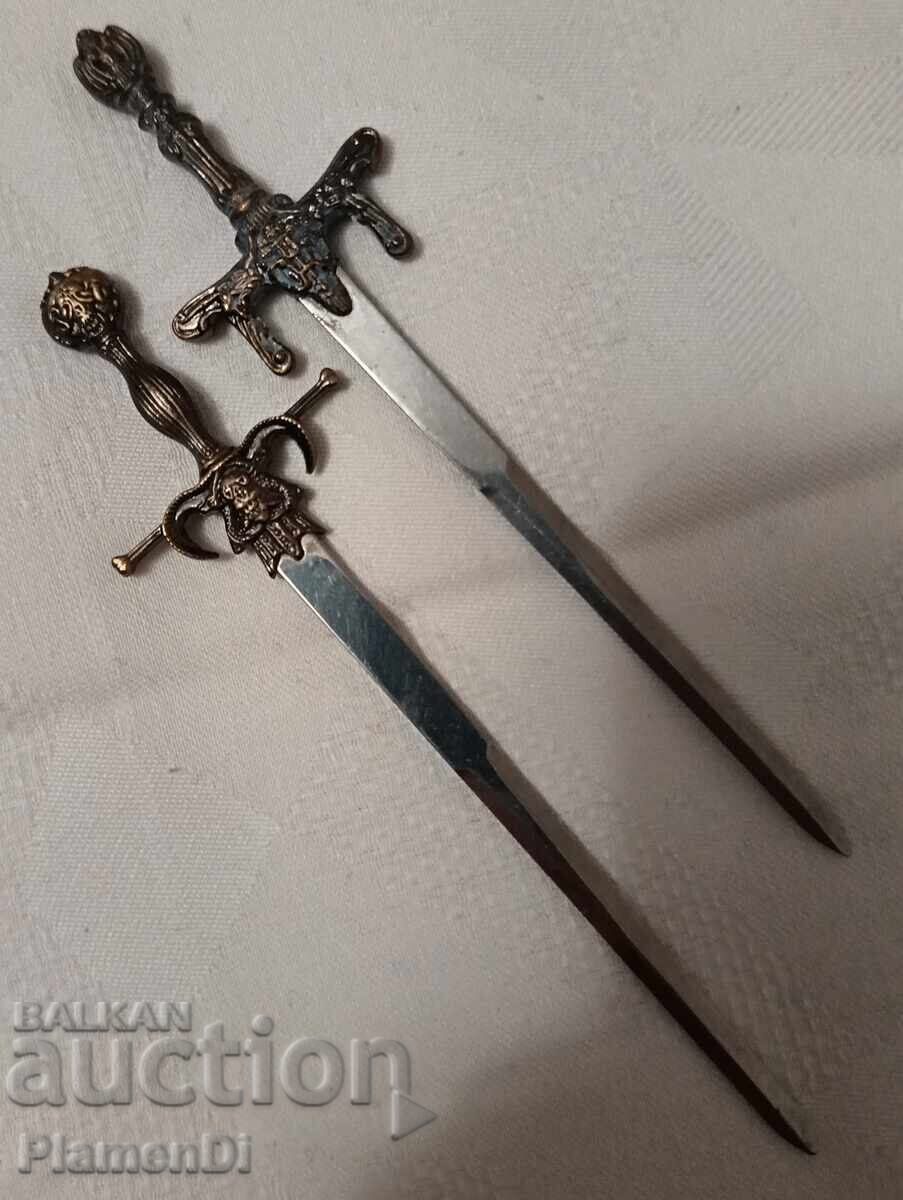 Auction  Collectible miniature swords Letter openers Toledo Style