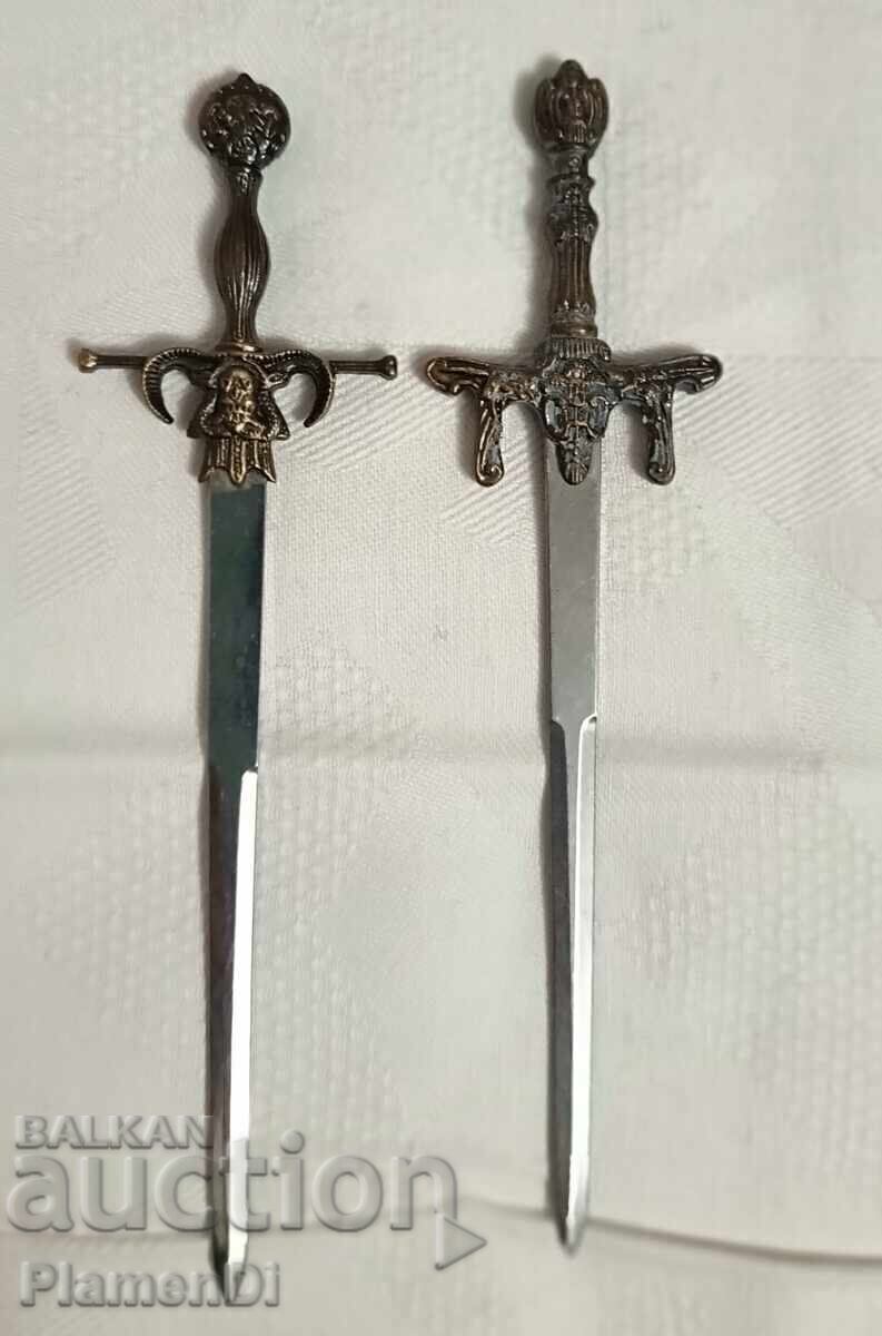 Collectible miniature swords Letter openers Toledo Style