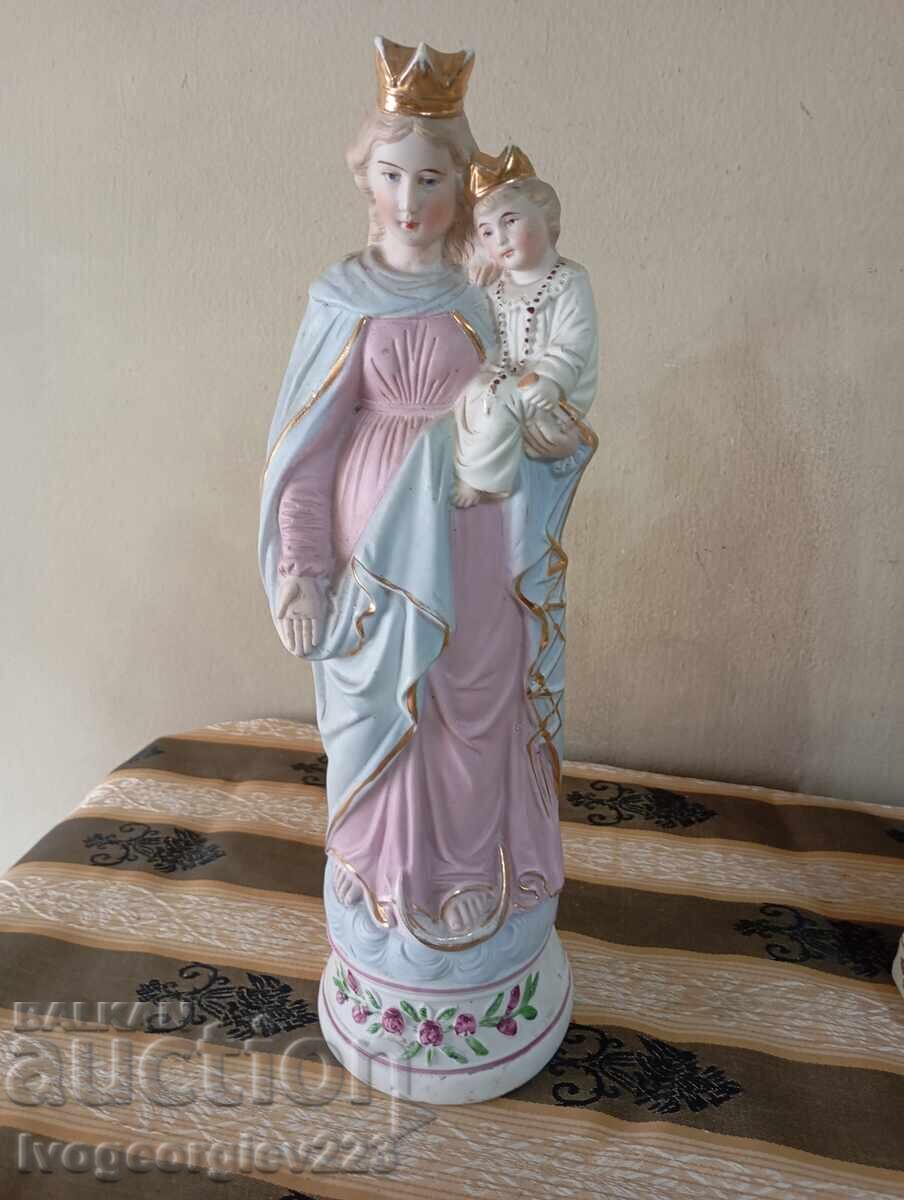 Порцеланова статуетка Дева Мария с Младенеца