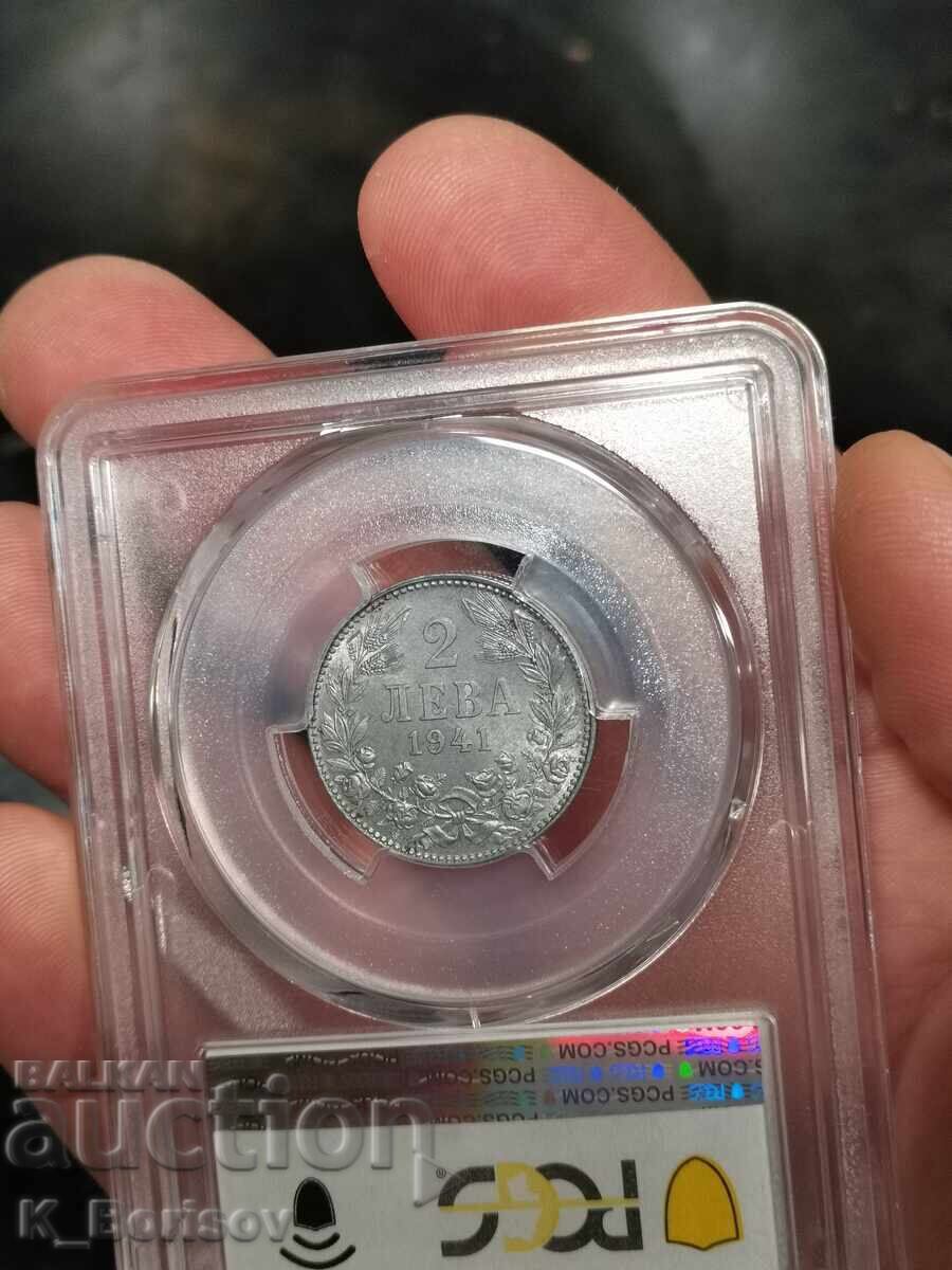 2 leva 1941 MS64 PCGS - 6