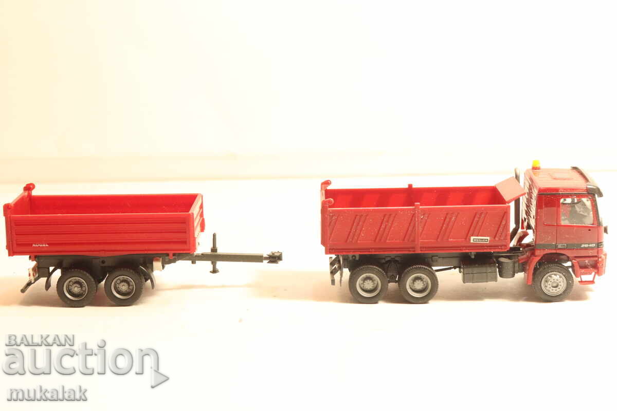 HERPA H0 1/87 MERCEDES ACTROS MODEL DUMP TRUCK - 5