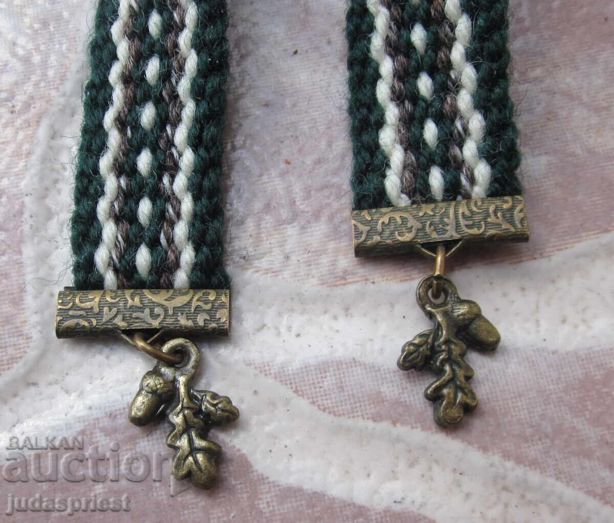 Antique hunting badge, aiguillette with deer - 5