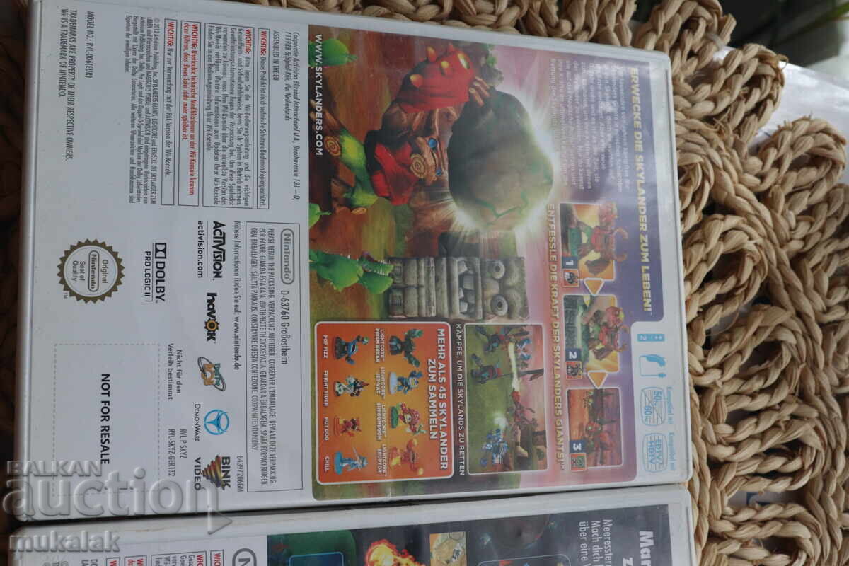 Delivery of NINTENDO WII SUPER MARIO SKULANDERRS GIANTS LOT 2 PCS